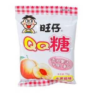 70g旺仔qq糖水蜜桃味